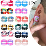 1Pc Silicone Ear Gauges Tunnels Hollow Plugs Earring Stretcher