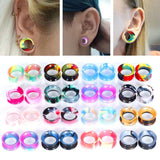 1Pc Silicone Ear Gauges Tunnels Hollow Plugs Earring Stretcher