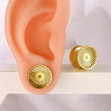 2PCS Hollow Ear Gauges Plugs Tunnels 316 Stainless Steel Piercing Women Body Jew