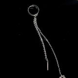 1PC Stainless Steel Lip Piercing with Chain Linked Earring