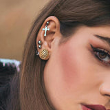 2PCS Classy Stainless Steel Ear Tunnels 8mm-25mm Gauges
