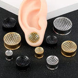 2PCS Classy Stainless Steel Ear Tunnels 8mm-25mm Gauges