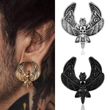 Doearko 2PCS Moth Saddle Ear Gauges 316 Stainless Steel Plugs Piercing