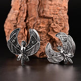 Doearko 2PCS Moth Saddle Ear Gauges 316 Stainless Steel Plugs Piercing