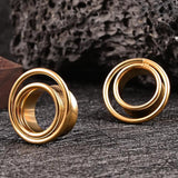 Vankula Stainless Steel Ear Gauges Tunnels Piercing Expander Body Jewelry