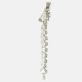 Stonefans Crystal Tassel Clip Earrings for Women Wedding Jewelry