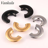 2pcs 10-25mm Semicircle Saddle Ear Tunnel Plug Piercing Expander