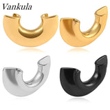 2pcs 10-25mm Semicircle Saddle Ear Tunnel Plug Piercing Expander