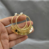 Circle Plating Clip On Earrings for Women