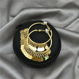 Circle Plating Clip On Earrings for Women