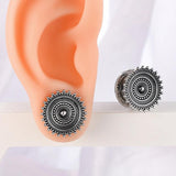 Giga 2PCS Vintage Stainless Steel Ear Plugs for Earlobe