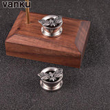 2PCS 8-22mm Stainless Steel Death Moth Ear Gauges Plugs Ear Tunnels