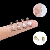 Titanium Stainless Steel Ear Cuff Piercing Stud Earrings