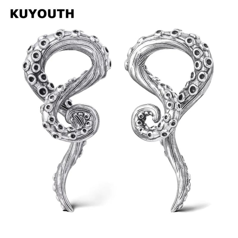 KUYOUTH Octopus Tentacle Ear Weight Hanger Gauges 8mm