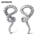 KUYOUTH Octopus Tentacle Ear Weight Hanger Gauges 8mm