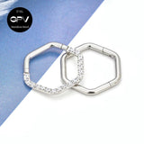 316L Medical Stainless Steel Rectangular Nose Ring Nasal Septum Piercing