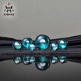Glass Jellyfish Ear Expander Plugs Gauges Tunnels Piercing Earrings 2PCS