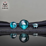 Glass Jellyfish Ear Expander Plugs Gauges Tunnels Piercing Earrings 2PCS