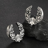2PCS Stainless Steel Saddle Ear Piercing Plugs Expander