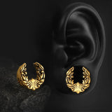 2PCS Stainless Steel Saddle Ear Piercing Plugs Expander