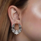 2PCS Stainless Steel Saddle Ear Piercing Plugs Expander