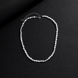 Baroque Pearl Necklace for Women Man Teens Punk Hip hop Choker
