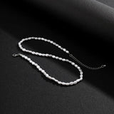 Baroque Pearl Necklace for Women Man Teens Punk Hip hop Choker