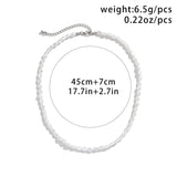 Baroque Pearl Necklace for Women Man Teens Punk Hip hop Choker