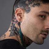 Punk Wolf Head Hoop Earrings for Men, Rock Animal Small Hoops
