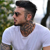 Punk Wolf Head Hoop Earrings for Men, Rock Animal Small Hoops