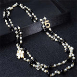 Pearl Necklace Multilayer Pendant Chain Jewelry
