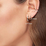 G23 Titanium Hoop Earrings 8-12mm Dangle Lightweight Hypoallergenic