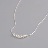 925 Silver Choker Necklace Ball Fine Jewelry Wedding Party Birthday Gift