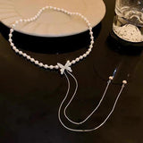 Big Pearl Bead Necklace Charm Romantic Clavicle Chain Wedding Party Jewelry