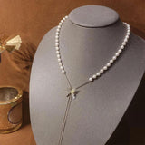 Big Pearl Bead Necklace Charm Romantic Clavicle Chain Wedding Party Jewelry