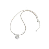 925 Silver Pearl Necklace Fine Jewelry Wedding Gift