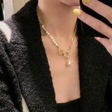 Baroque Freshwater Pearl 14K Filled Necklace Bridal Wedding Jewelry