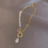 Baroque Freshwater Pearl 14K Filled Necklace Bridal Wedding Jewelry