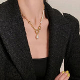 Baroque Freshwater Pearl 14K Filled Necklace Bridal Wedding Jewelry