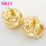 Ethiopia Dubai Big Earrings For Women 18k Hoop Earrings Party Brazil