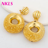 Ethiopia Dubai Big Earrings For Women 18k Hoop Earrings Party Brazil