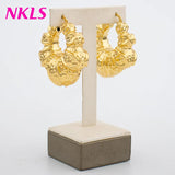 Ethiopia Dubai Big Earrings For Women 18k Hoop Earrings Party Brazil