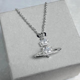 Arrivals Star Saturn Necklace Cubic Zircon Party Jewelry