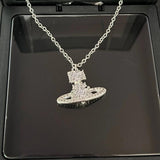 Arrivals Star Saturn Necklace Cubic Zircon Party Jewelry