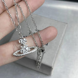 Arrivals Star Saturn Necklace Cubic Zircon Party Jewelry