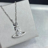 Arrivals Star Saturn Necklace Cubic Zircon Party Jewelry