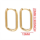 6pcs Stainless Steel Earrings Ear Hooks Gold-Plate Hoop Findings