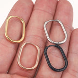 6pcs Stainless Steel Earrings Ear Hooks Gold-Plate Hoop Findings