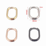 6pcs Stainless Steel Earrings Ear Hooks Gold-Plate Hoop Findings
