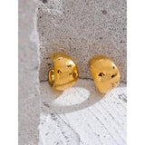 316l Stainless Steel C Shape Geometric Earrings for Women